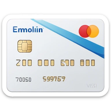 white Credit Card sticker