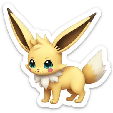 Kawaii Eeveelution-Cute-Pokémon-fusion full body sticker