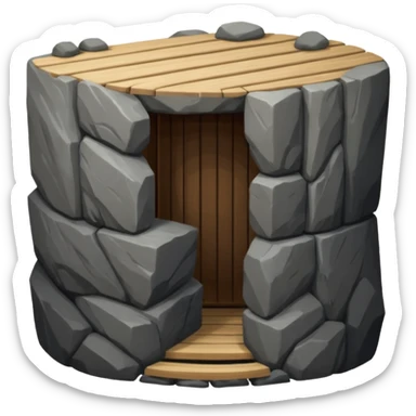 sauna rocks sticker