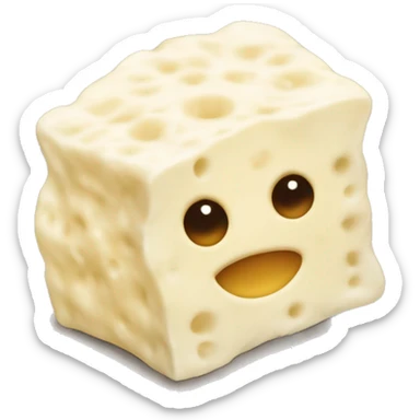 Cheese curd sticker