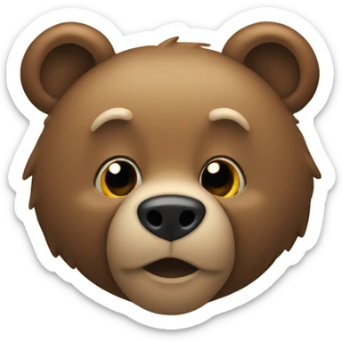 A jealous bear  sticker