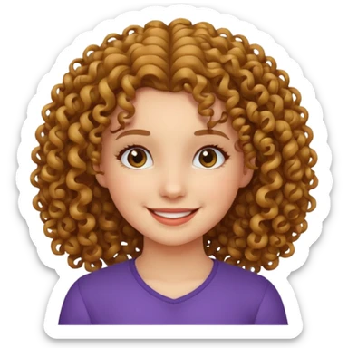 ragazza riccia sticker