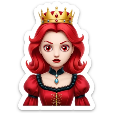 Red Queen from Alice in Wonderland movie sticker