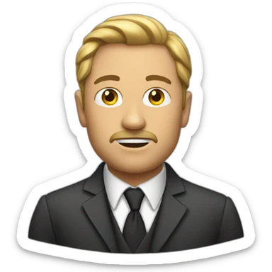 frenron boss white person sticker