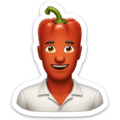 paprika man sticker