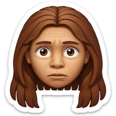 slack jawed female neanderthal sticker