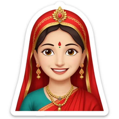 Daya bhabhi from Tmkoc serelak saying e maa mata jiiiii!!!! sticker