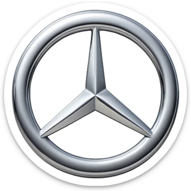 Mercedes logo sticker