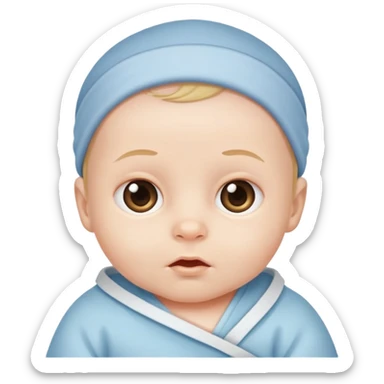 Newborn baby boy  sticker