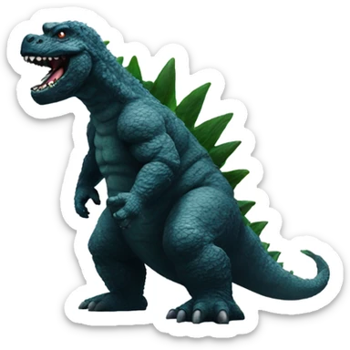Godzilla with a bbl sticker