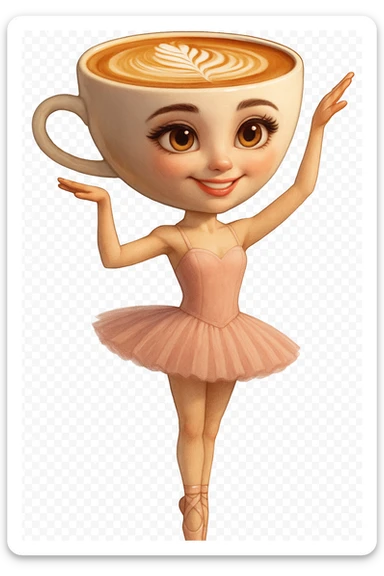 and make her stand straight Extract the character from the background, including the clothes and accessories they are wearing, and place on a transparent background. Keep the original style and appearance exactly the same. and separately give me the picture

 sticker