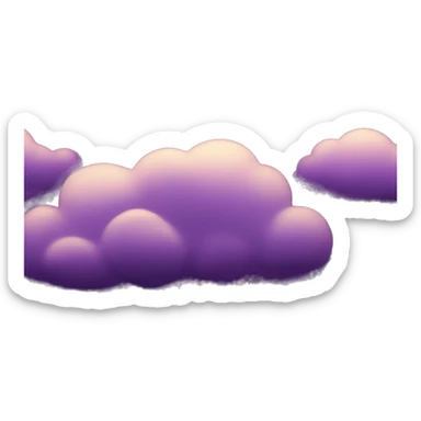 Storm clouds with Purple lighting  sticker