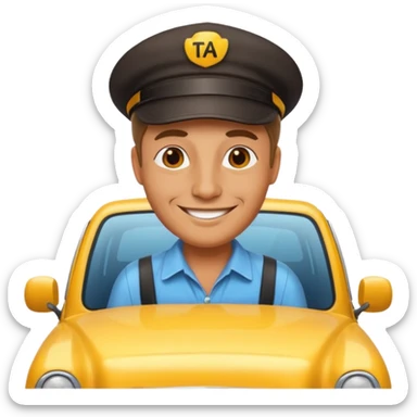 taxi driver sticker