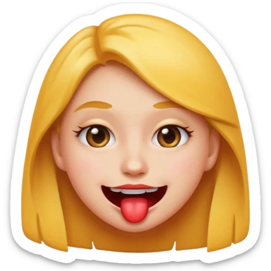 playful emoji face, biting lip, seductive eyes sticker