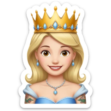 Tattooed princesses sticker