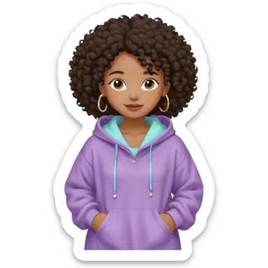  Black girl, clean girl aesthetic, 4C curly hair in a puff, pastel hoodie, white sneakers, minimal jewelry, soft smile, cozy vibe, bright colors   bath gown with a clay mask , aesthetic , white sticker