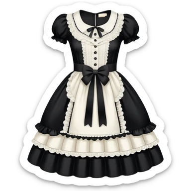 Lolita dress, chanel sticker