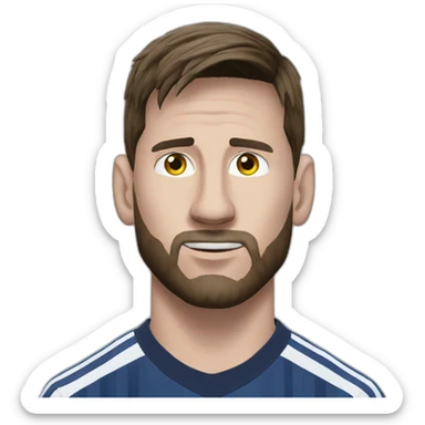 Messi tire coup franc sticker