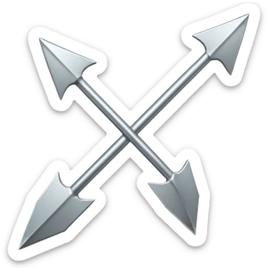 Arrow symbol sticker