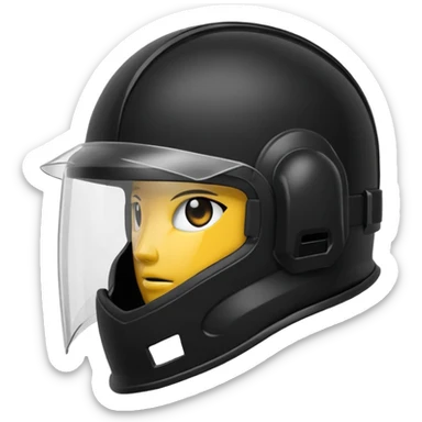 riot helmet sticker