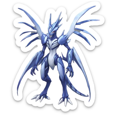  Cool Edgy Shiny Godly Ethereal Digimon-Genesect-Dialga-Reptile full body sticker