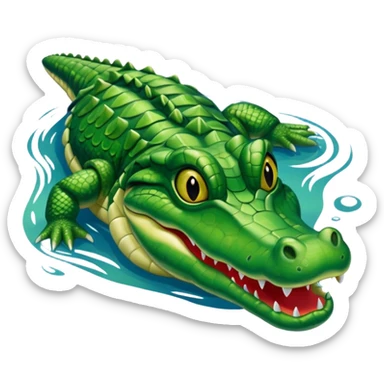 big lake placid alligator sticker