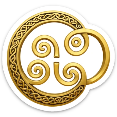 Triskelion faça um emoji desse símbolo  sticker