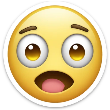 Laughing emoji with a sad eye sticker