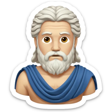 Zeus Greece ancient cloth sticker