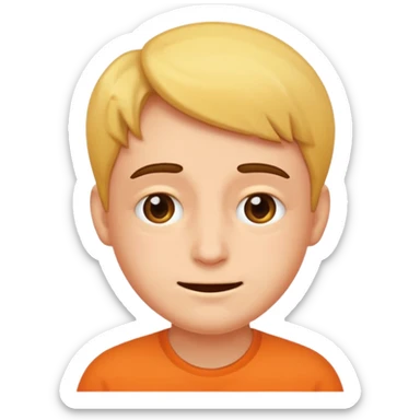 embarrassed smirk sticker