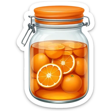 jar of orange marmalade sticker