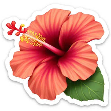 Hibiscus flower tropical sticker