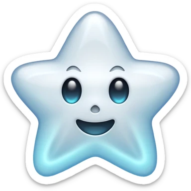 ghost star white sticker