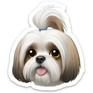 Maltese shih tzu sticker