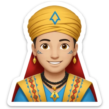 Emoji morrocan amazigh sticker