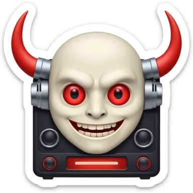 Alastor the radio demon he's a dear sticker