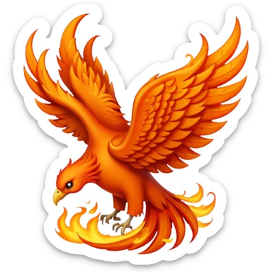 Fire ang Phoenix sticker