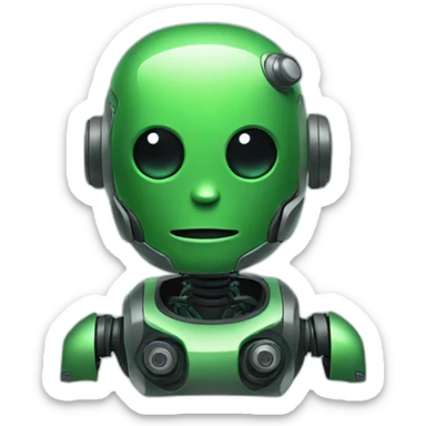 Green AI Bot sticker