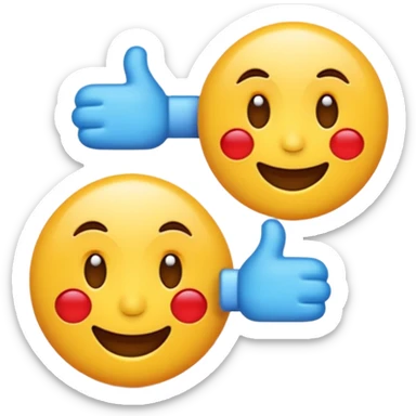 3D emoji-style icon, promotional label, emoji style.
 sticker