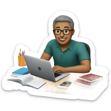 teacher online sticker