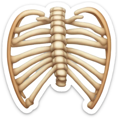 heard shaped rib cage emoji sticker