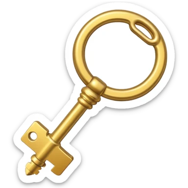 chìa khóa vàng sticker