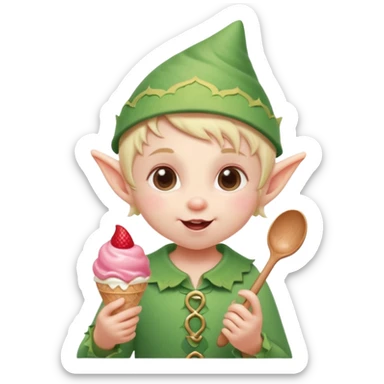 
baby elf with strawberry ice cream




 sticker