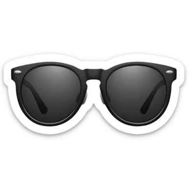 sunglasses with dark reflective lenses sticker