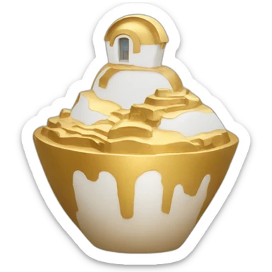 santorini golden touch sticker
