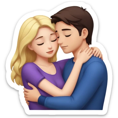 intimate moment between lovers sticker