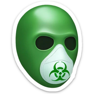 biohazard mask sticker
