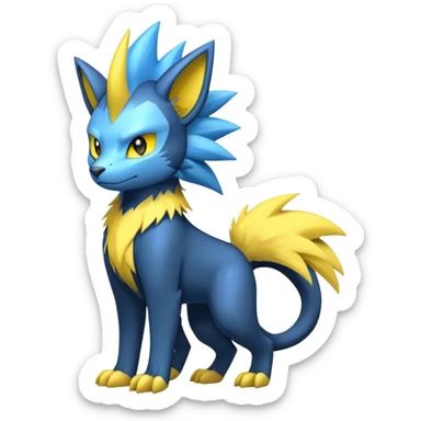 Manectric-Luxray-Fakémon-hybrid-creature (full body)  sticker