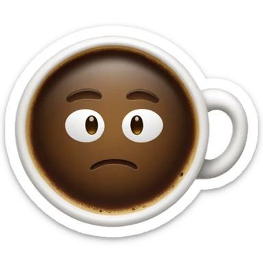 Coffee invitation for friend sticker