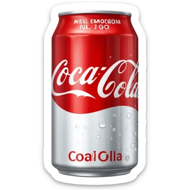 Can of coca cola sticker
